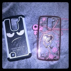 2 LG k7 phone cases together